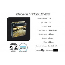 BATERIA YTX6LB-BS